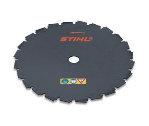 Sierra circular con dientes tipo cincel